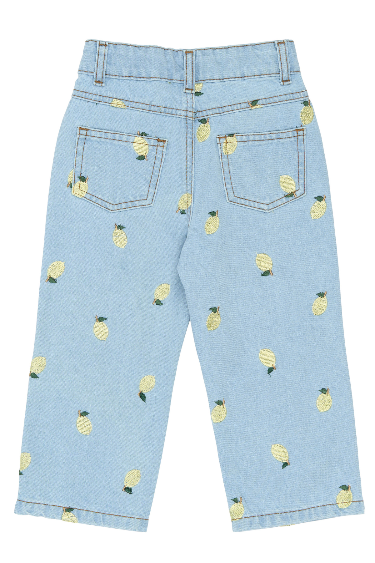 Jeans "Saja" mit Stickerei | Light Blue Denim EMB
