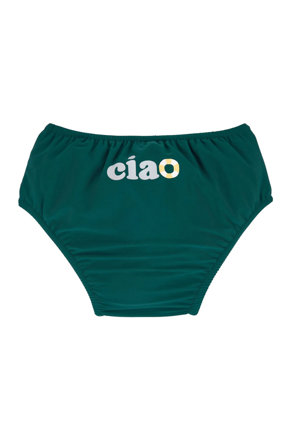 Schwimmwindel mit UV Schutz und Druckknopf | Dunkelgrün