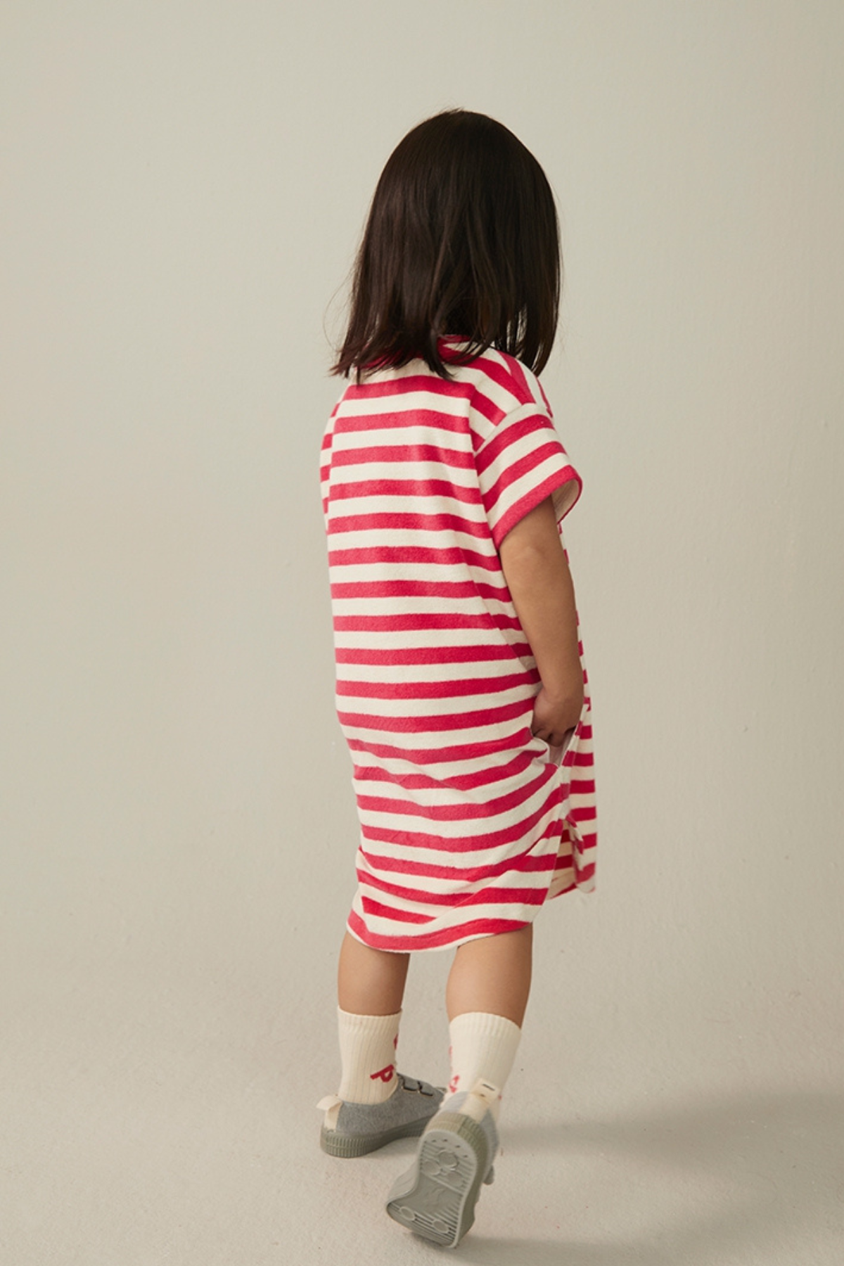 T-Shirt-Kleid | Cherry - Cream