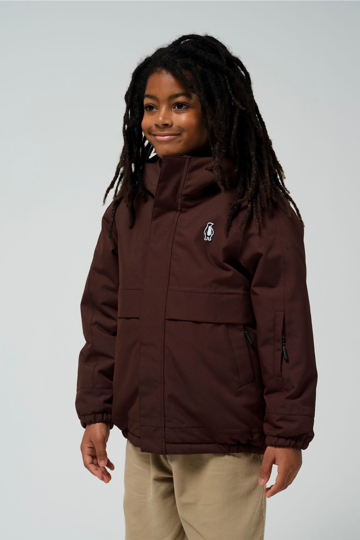 Wasserdichte Winterjacke "Smooth Lion" | Chocolate Fondant