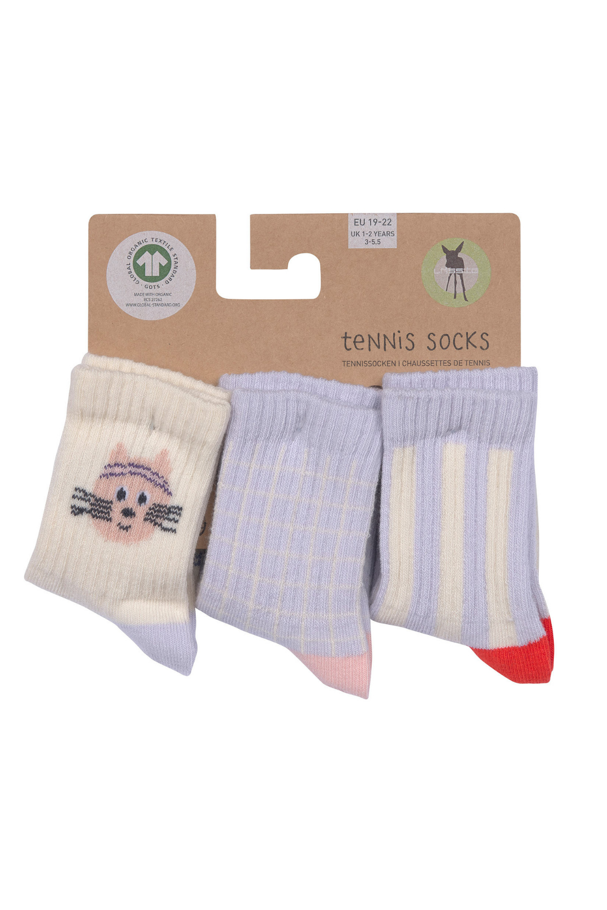 3er-Set: Tennis Socken "Cat"