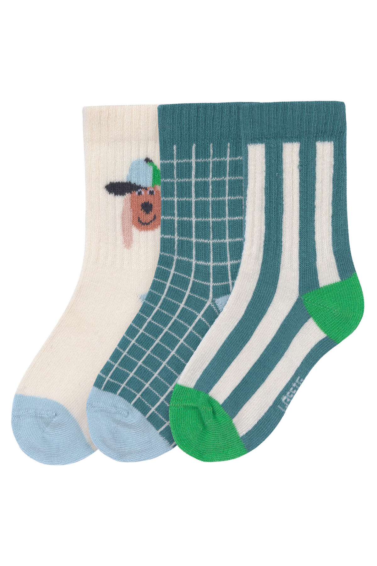 3er-Set: Tennis Socken "Dog"