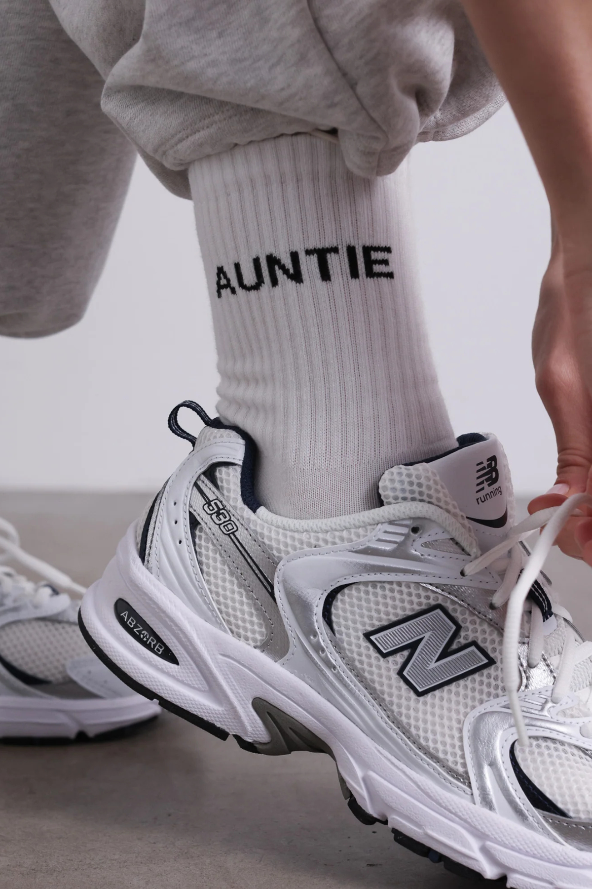 Socken "Auntie" | White