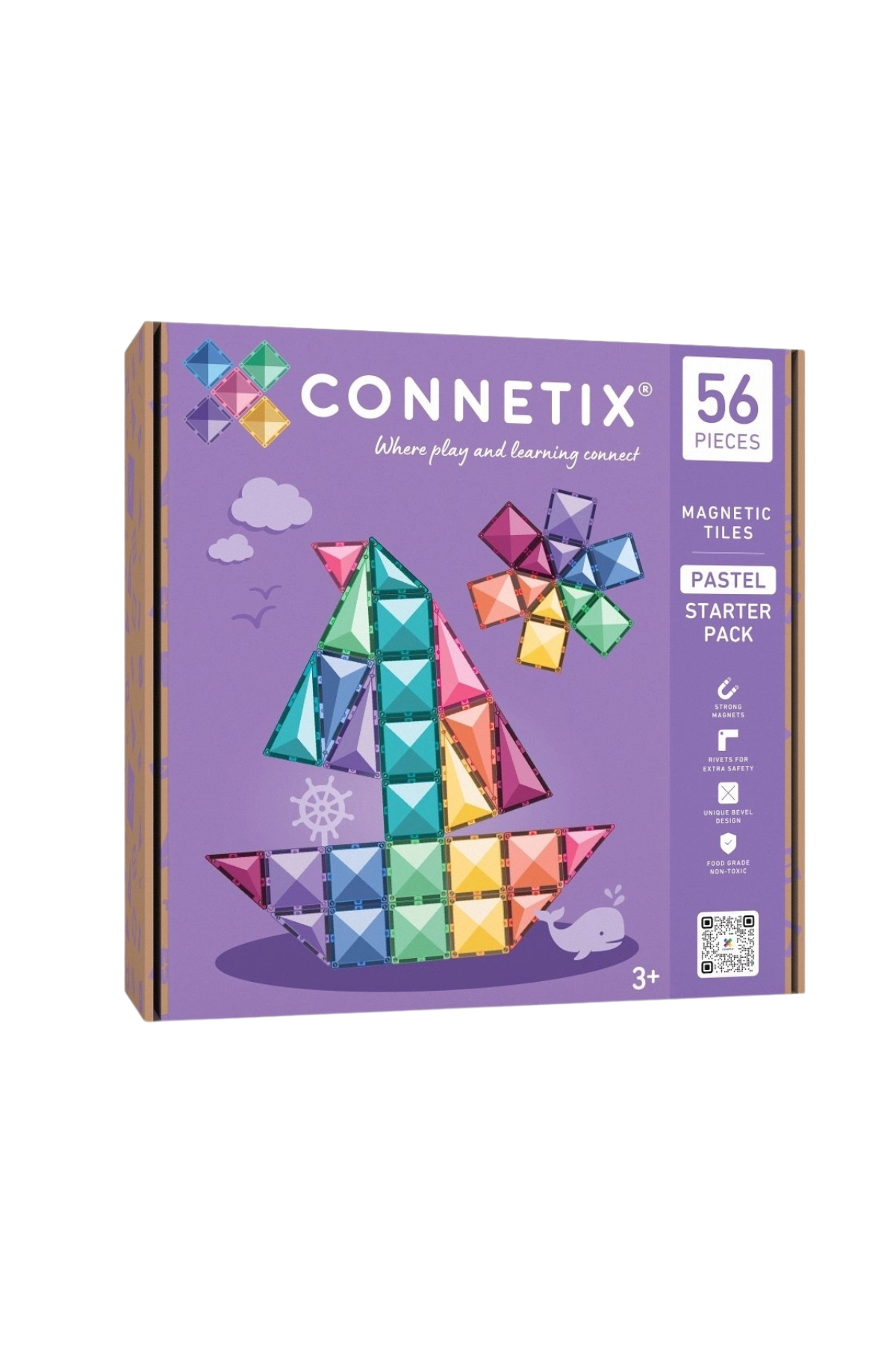 Magnetbausteine Pastel Starter Pack | 56 Teile