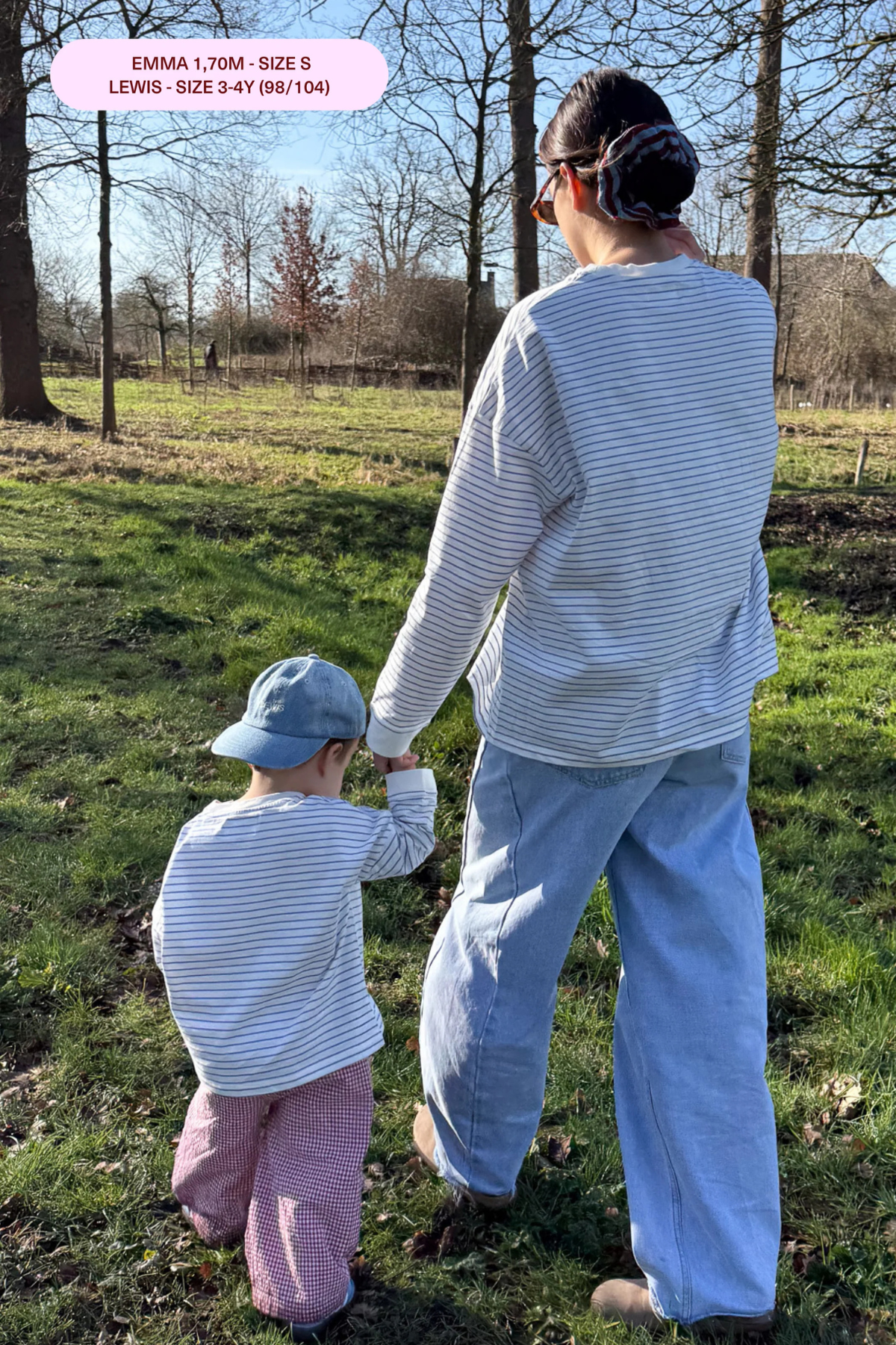 Gestreiftes Longsleeve Kids | white/blue
