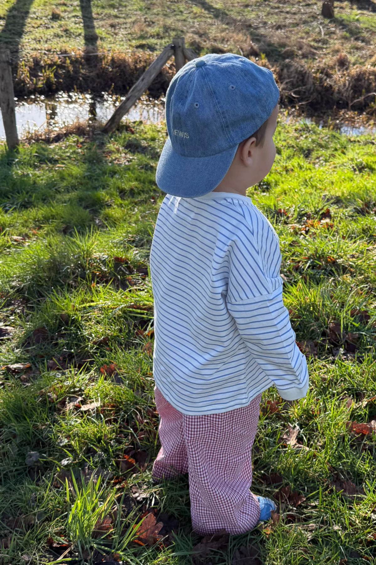 Gestreiftes Longsleeve Kids | white/blue