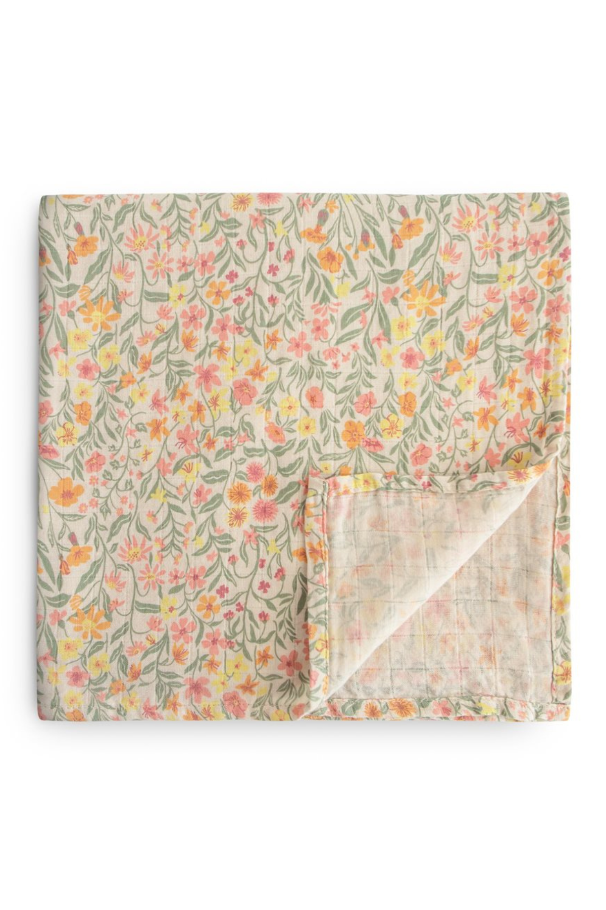Musselintuch 120 x 120cm "Pastel Blooms"