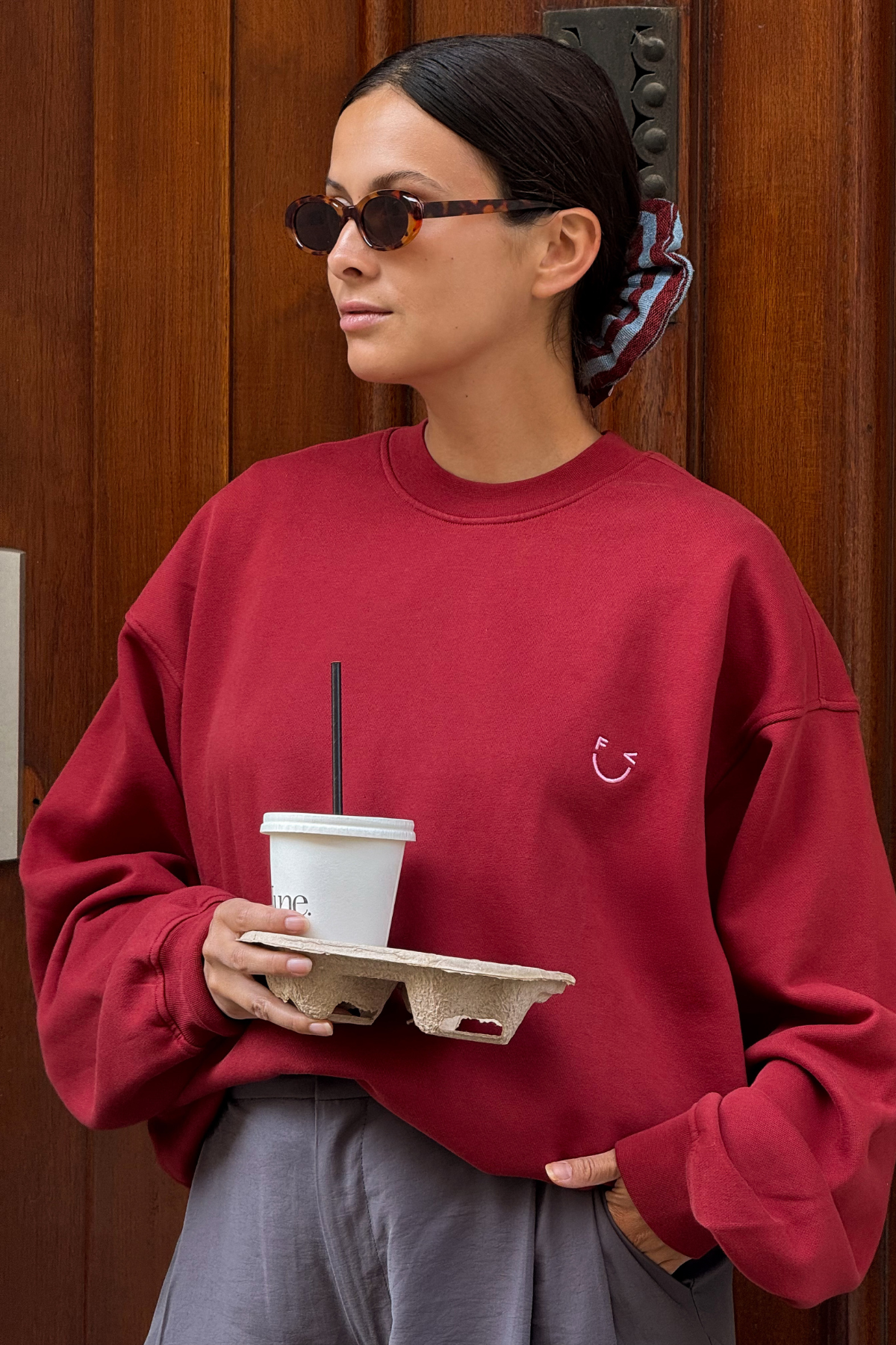 Sweater "Icon" für Erwachsene | Burgundy
