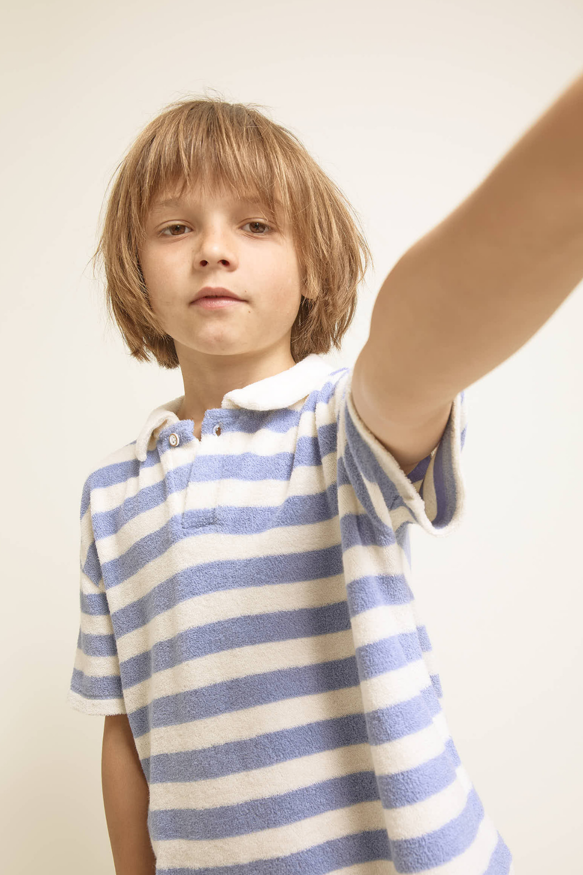 Gestreiftes Polo-Shirt | Bluette