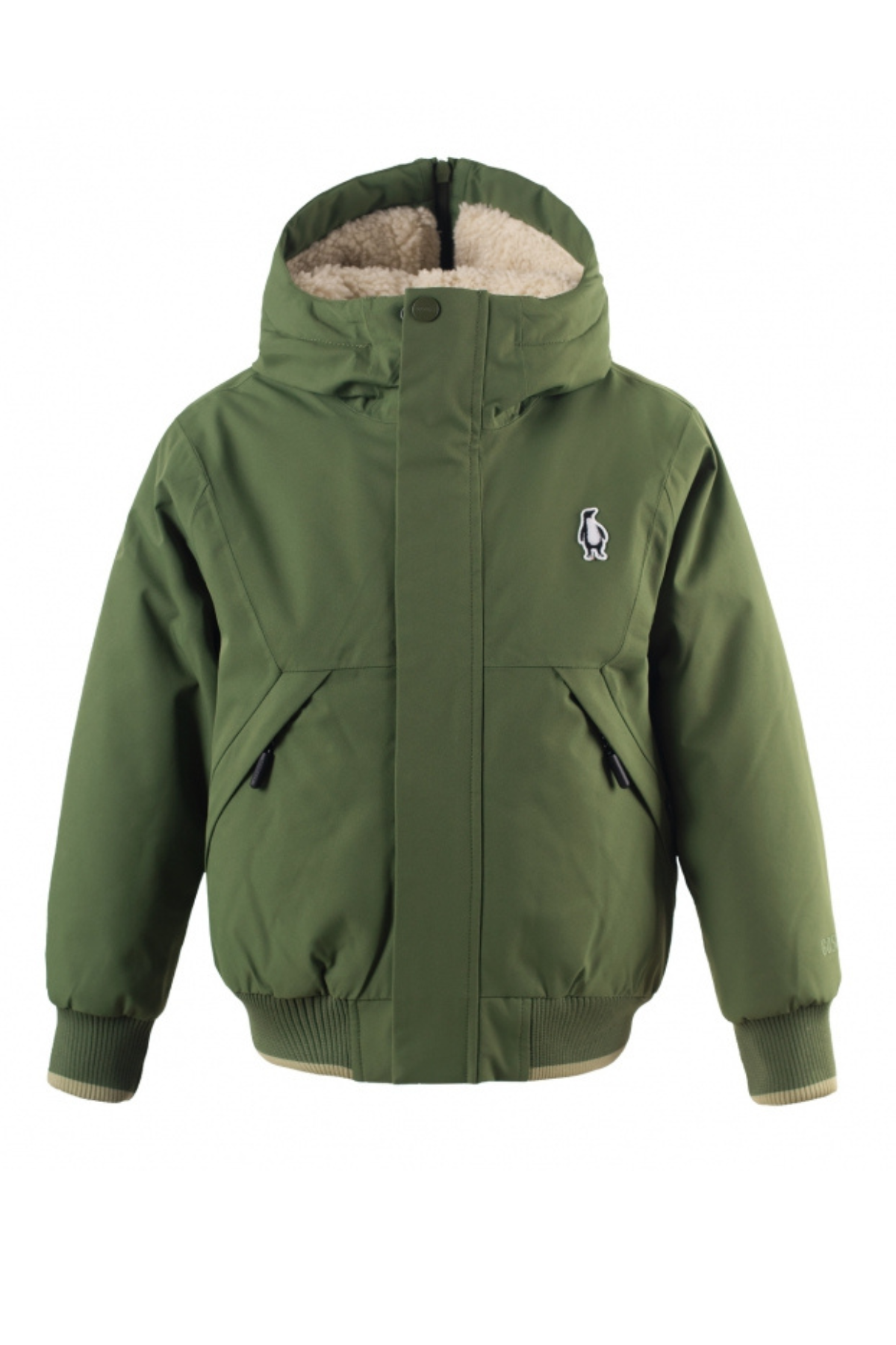 Wasserdichte Jacke "Tiger Feet" mit Teddy-Futter | sky captain blue