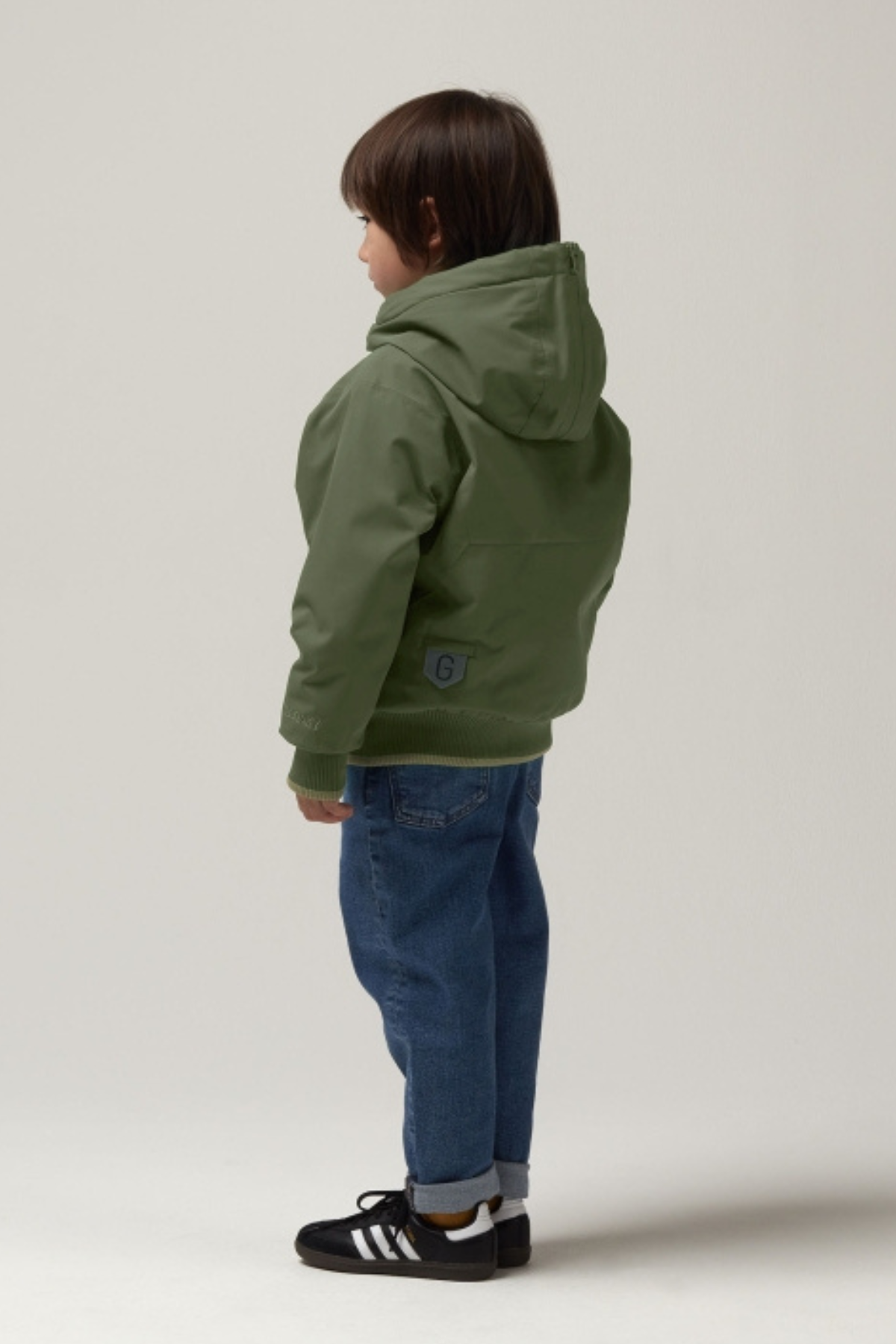 Wasserdichte Jacke "Tiger Feet" mit Teddy-Futter | sky captain blue