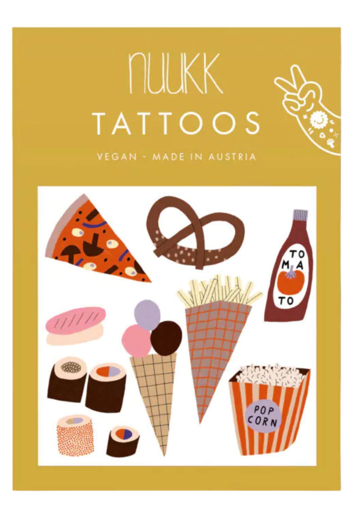 Vegane Tattoos "Fastfood"