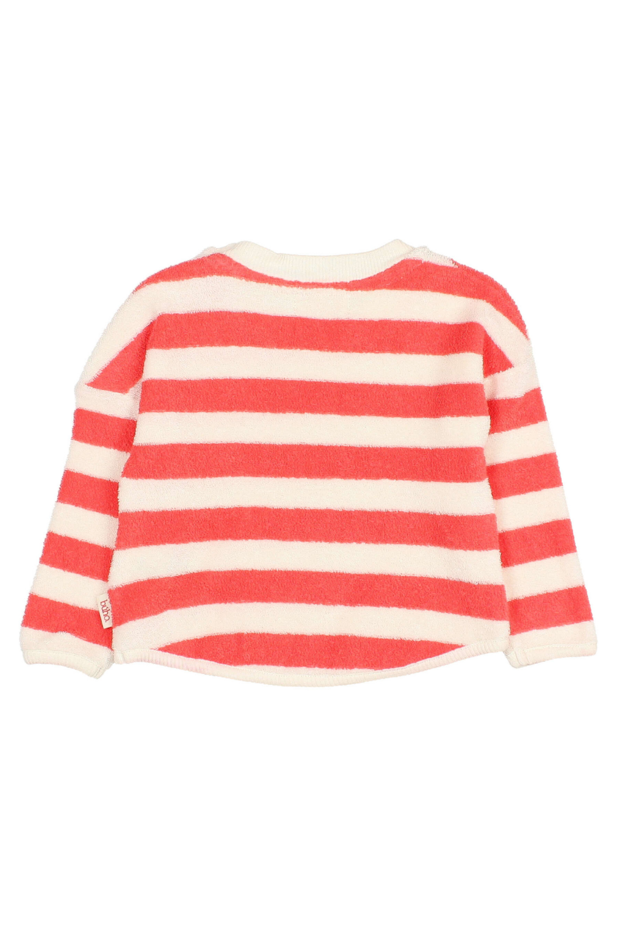 Gestreiftes Sweatshirt aus Bio-Baumwoll-Frottee