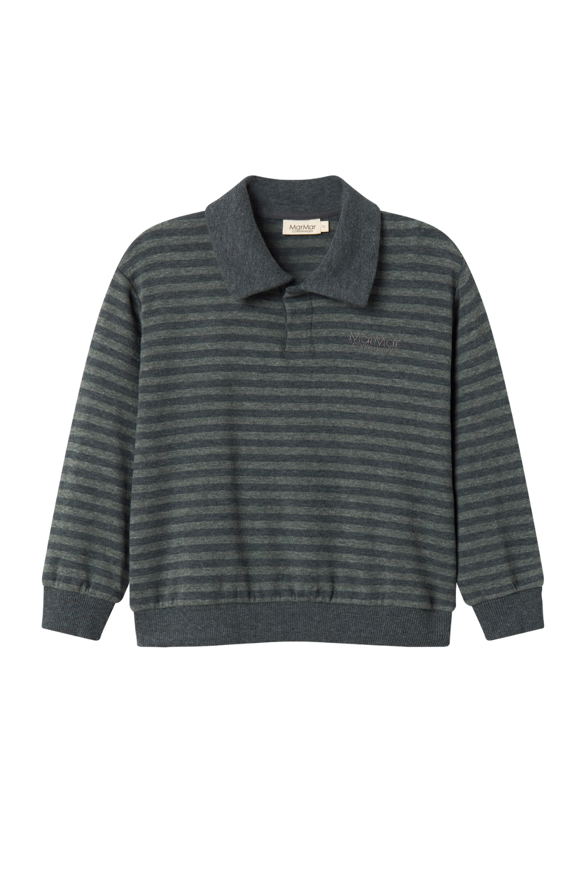 Polo-Sweatshirt "Thanos Polo" | Forest Stripe