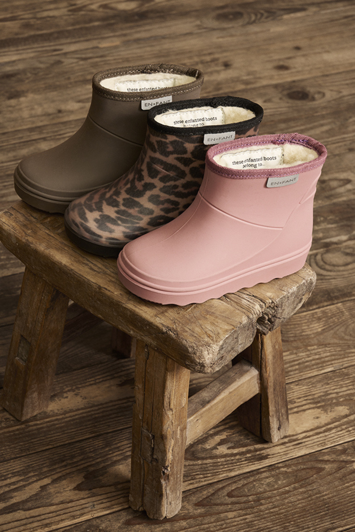Kurze Gefütterte Gummistiefel | verschiedene Farben