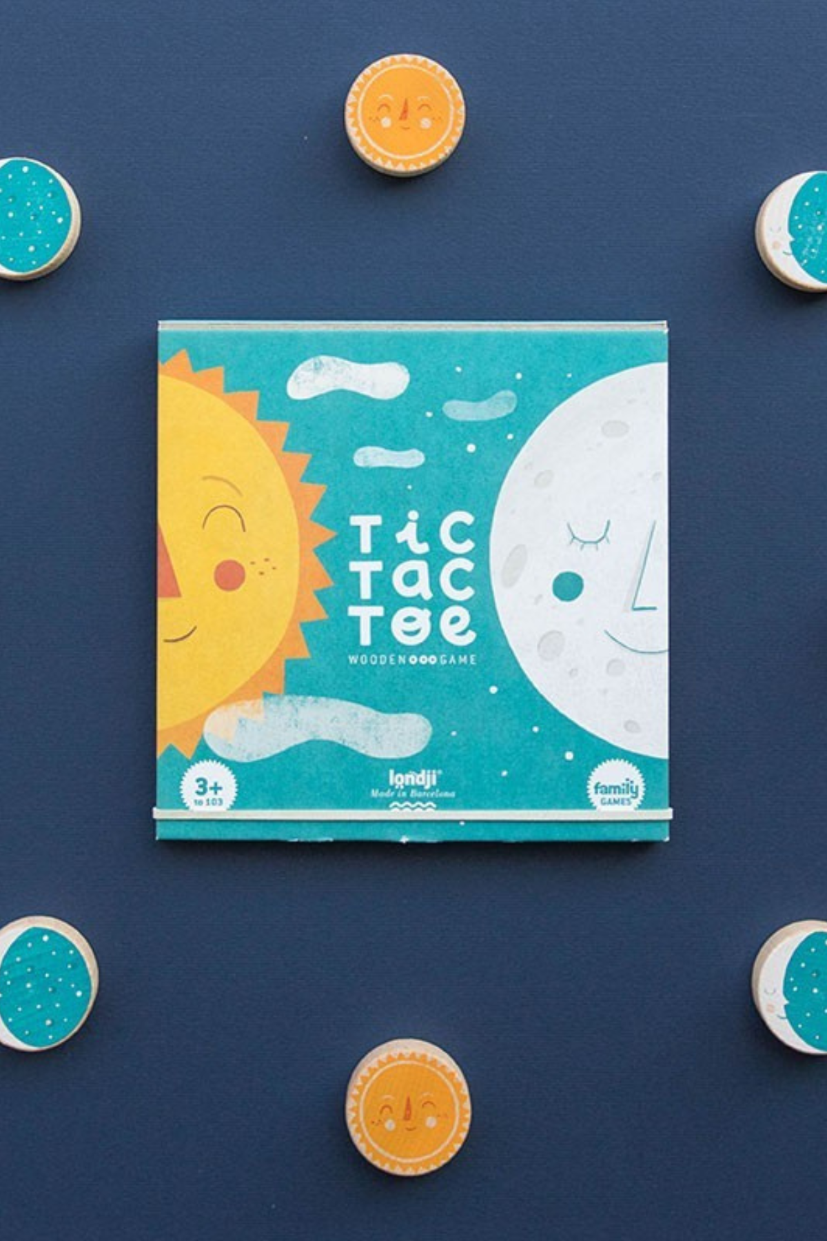 Tic Tac Toe Spiel "Sun & Moon" | ab 3 Jahren