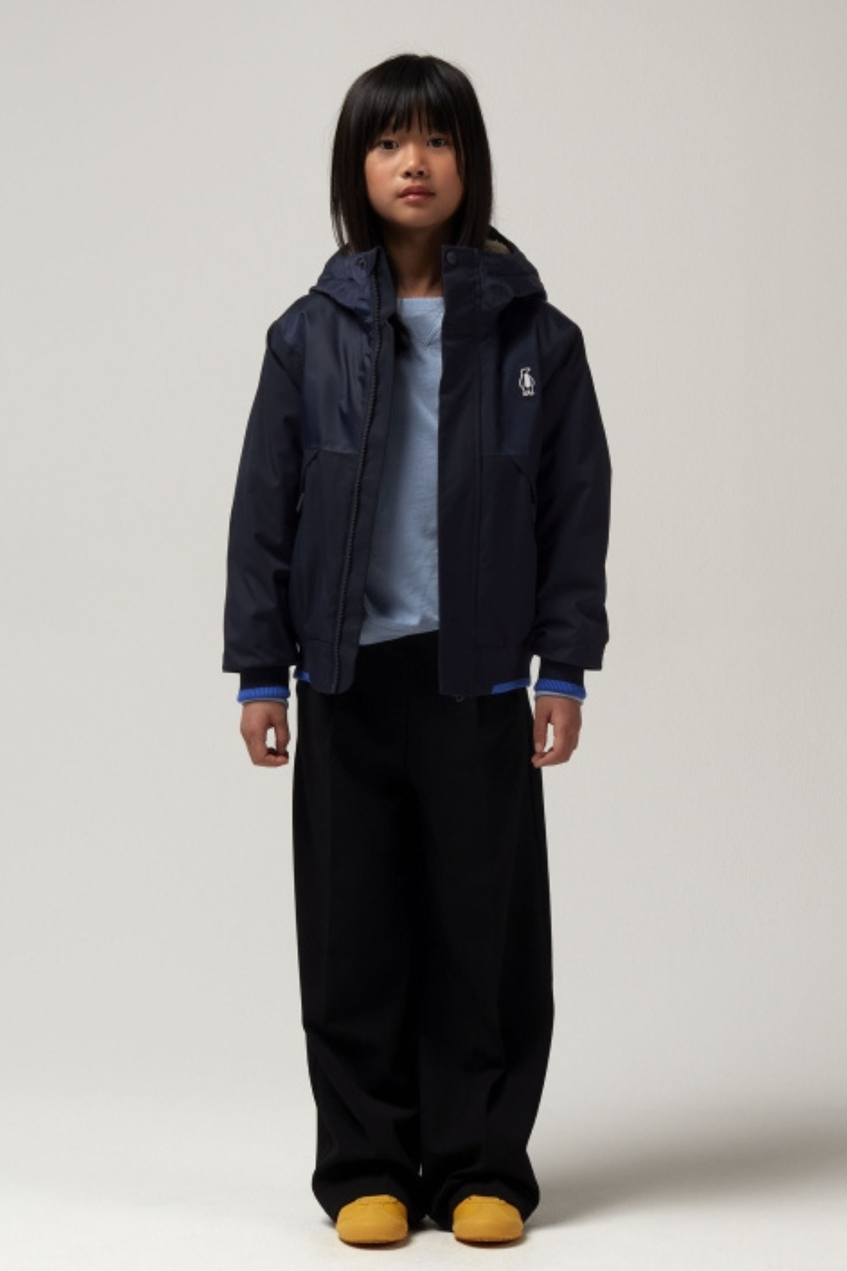 Wasserdichte Jacke "Tiger Feet" mit Teddy-Futter | sky captain blue