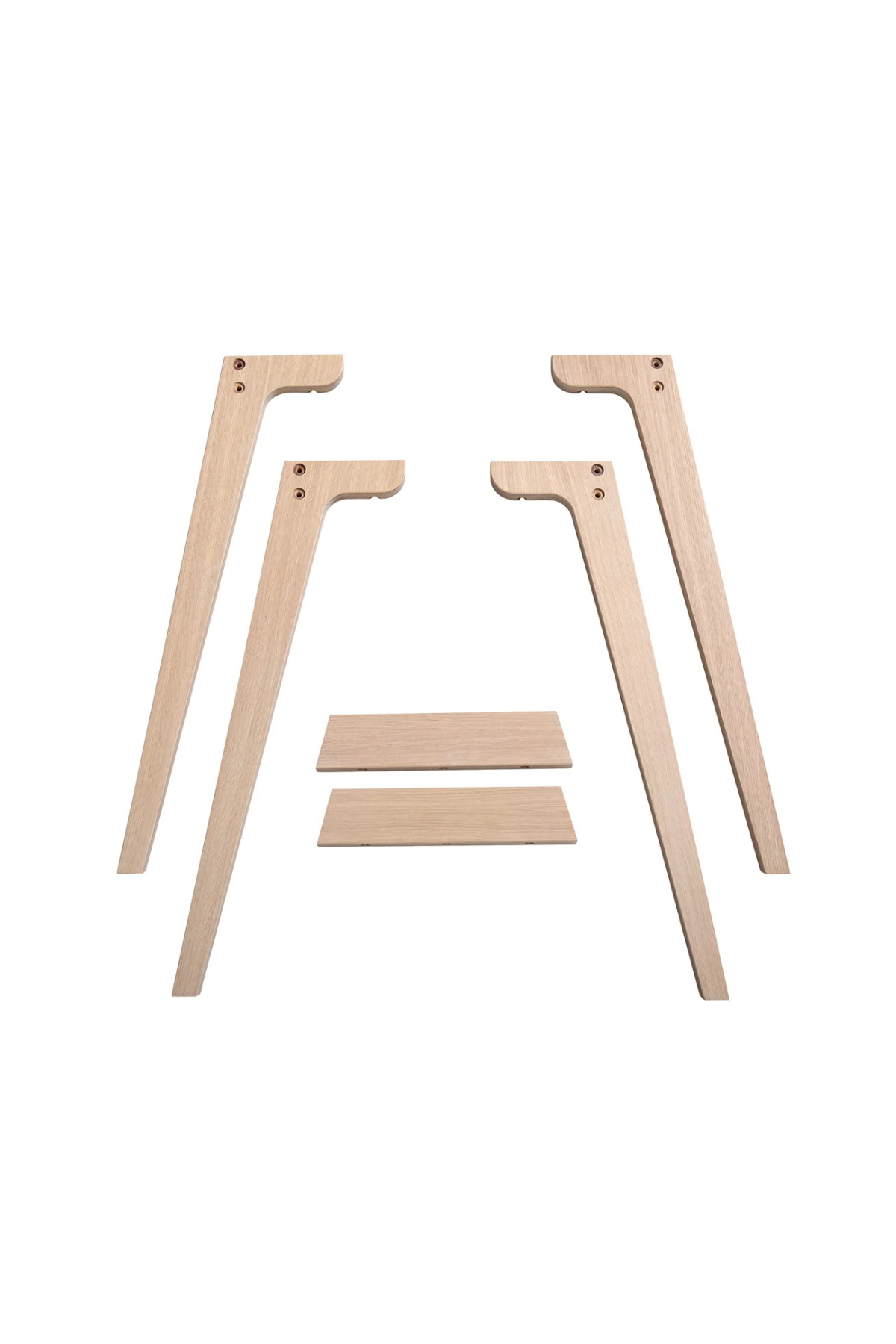 Extra Tischbeinset für Schreibtisch "Wood" | Eiche