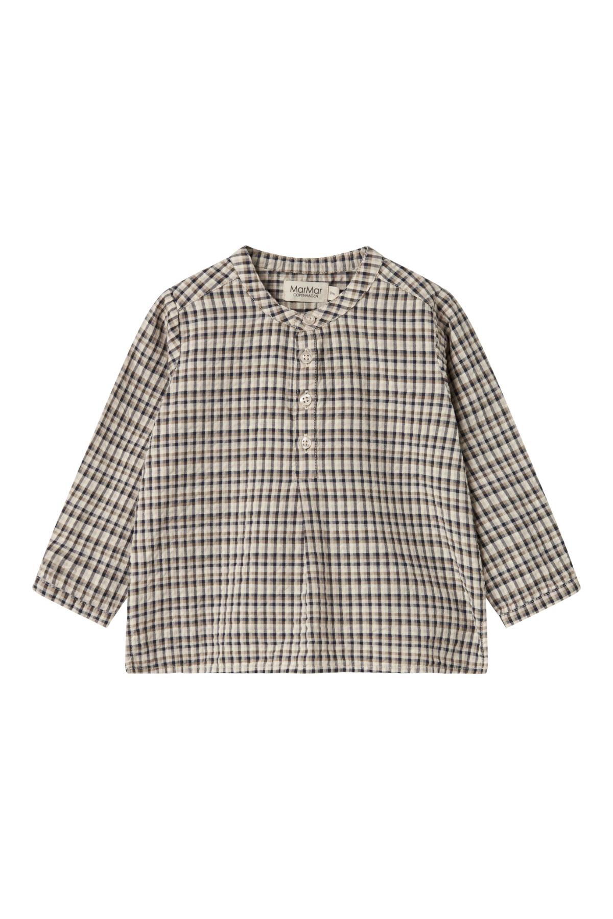 Hemd "Totoro" aus Seersucker | Pilot Navy Check