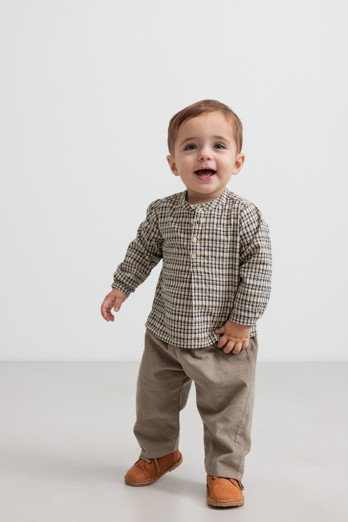 Hemd "Totoro" aus Seersucker | Pilot Navy Check