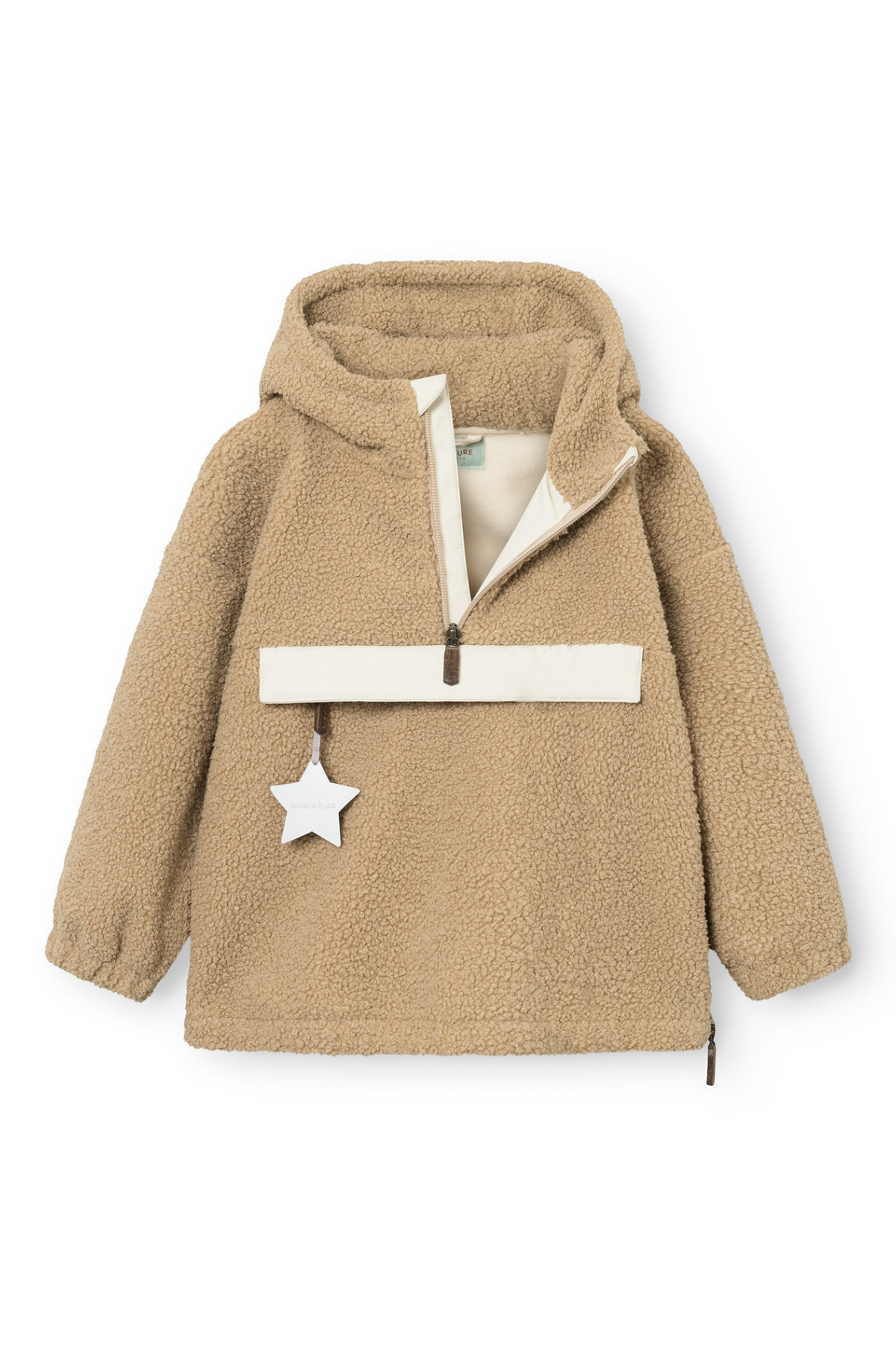Übergangsjacke aus Teddyfleece "MATARMAN" | Travertine beige