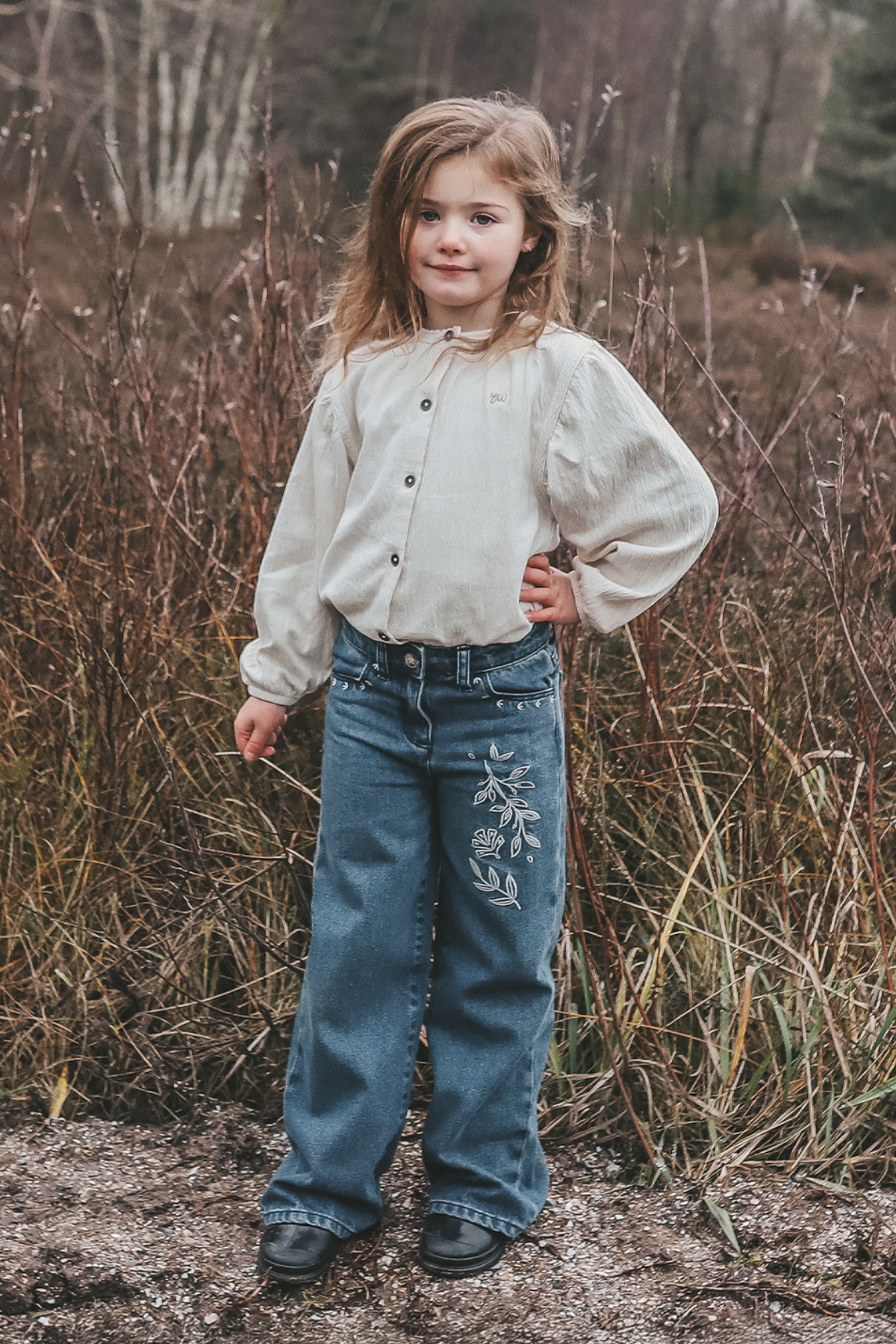 Bluse "Wavy" | Birch