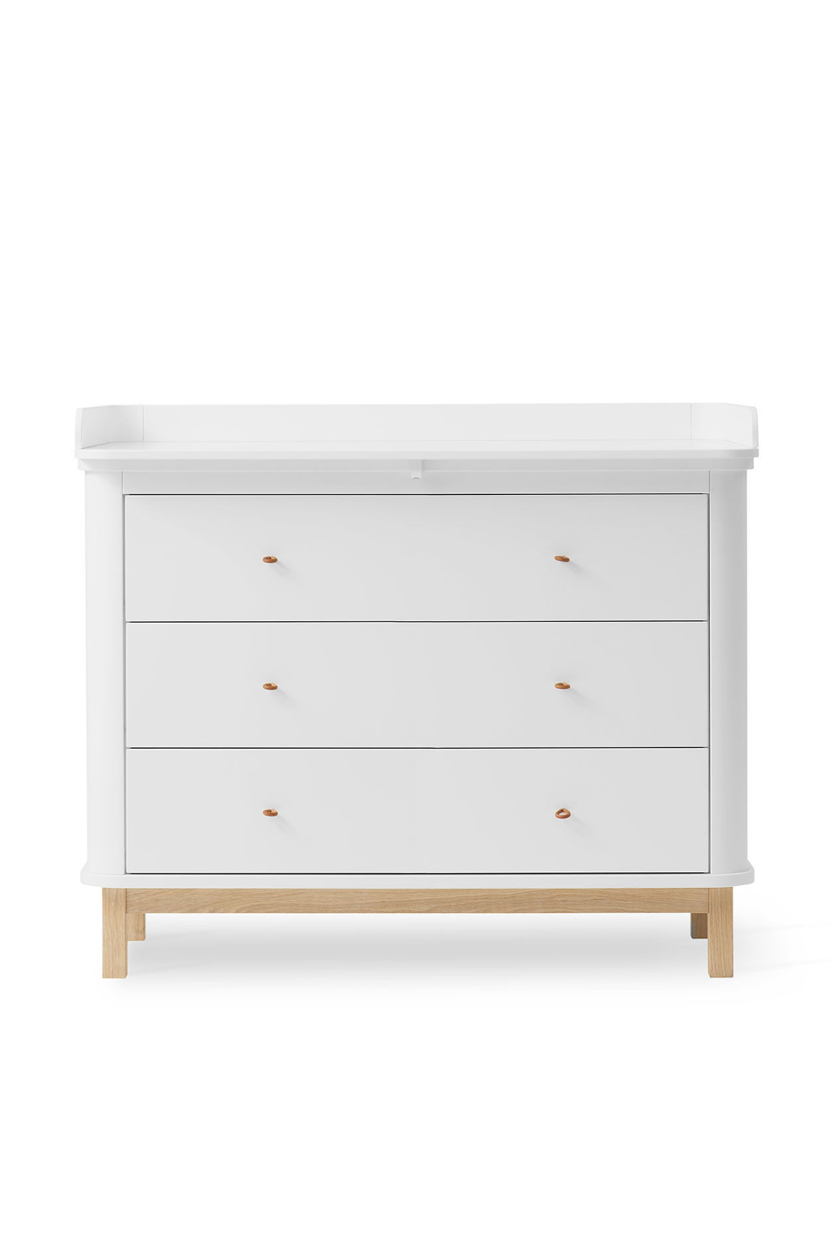 Wickelkommode "Wood" mit 3 Schubladen | verschiedene Farben