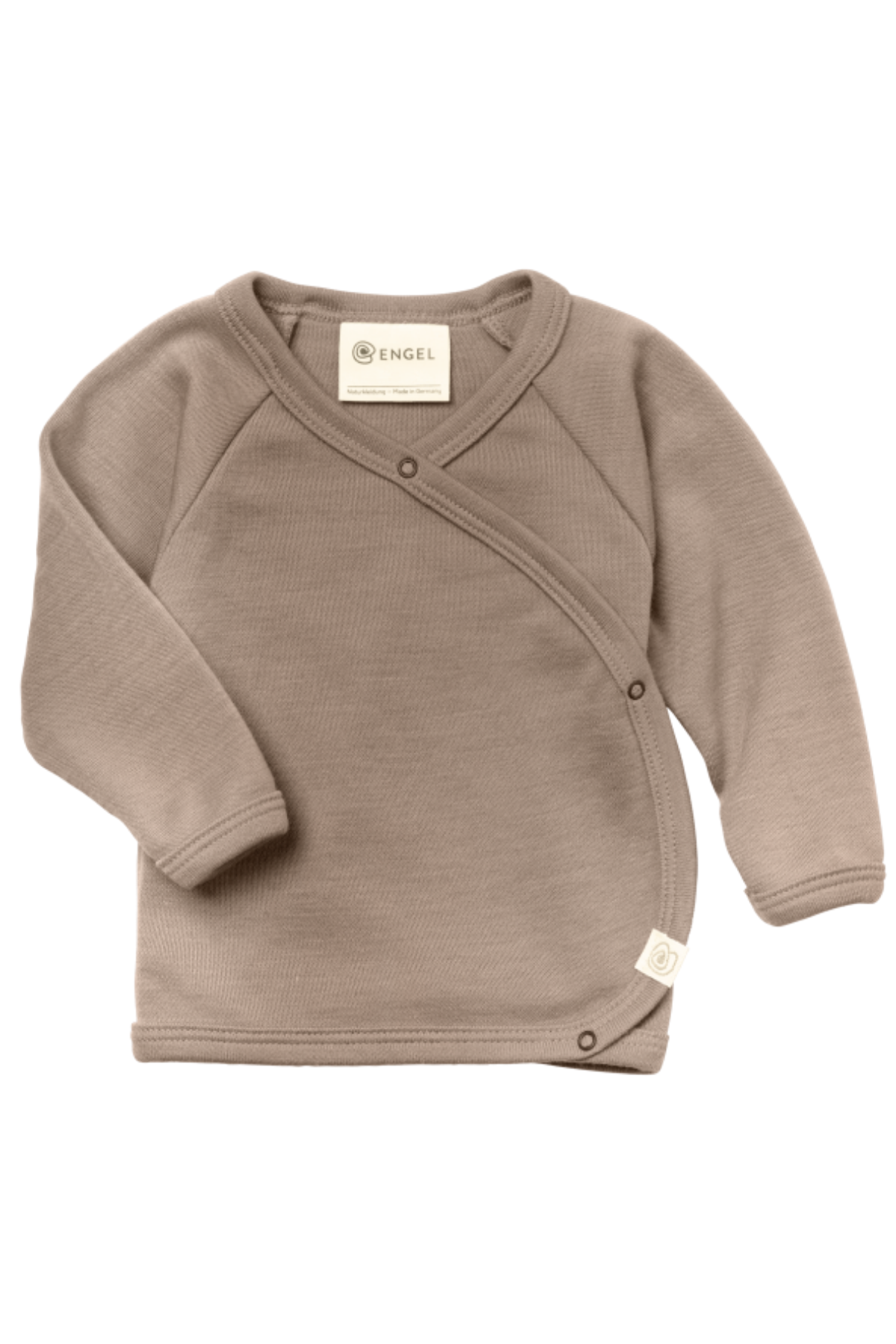 Langarm-Wickelshirt aus Wolle/Seide | verschiedene Farben