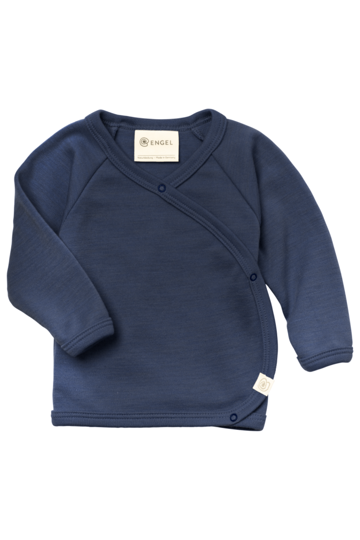 Langarm-Wickelshirt aus Wolle/Seide | verschiedene Farben