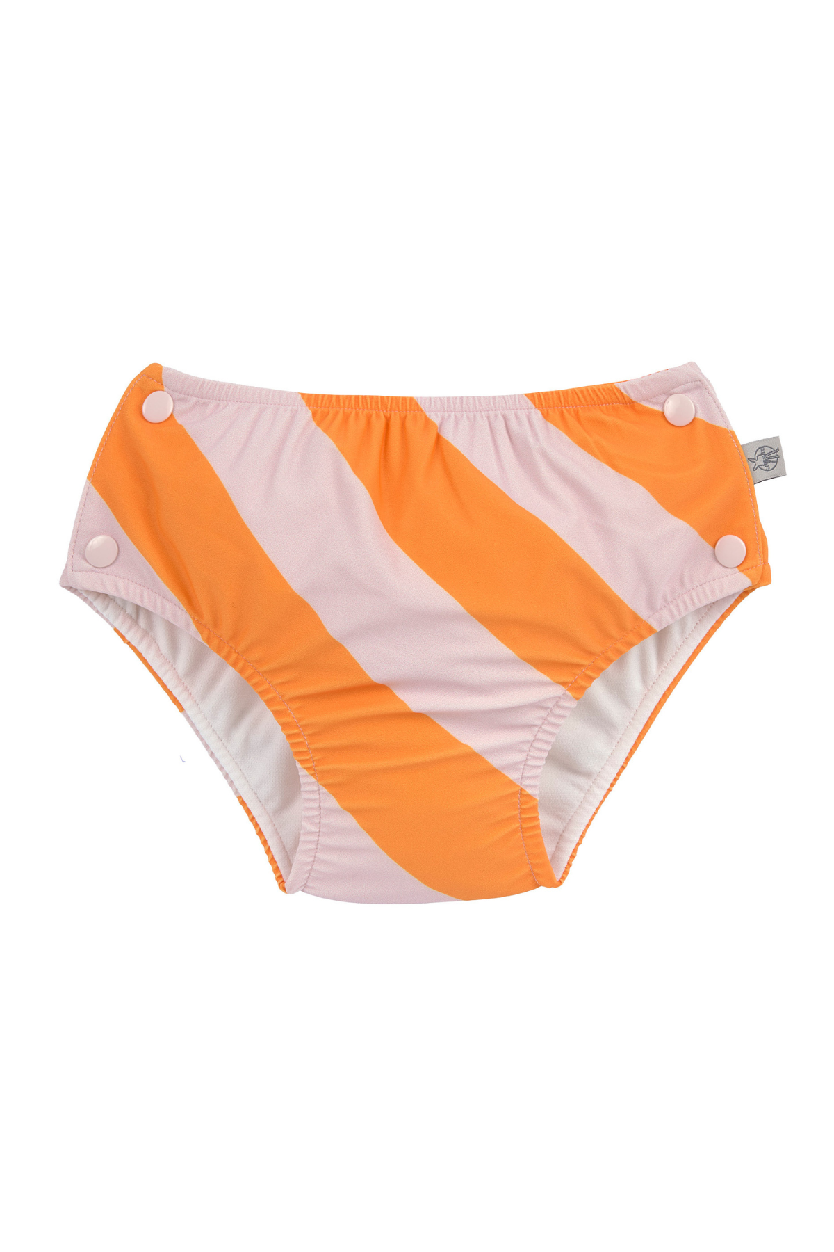Schwimmwindel "Stripes" mit UV-Schutz | Pale Pink/Orange