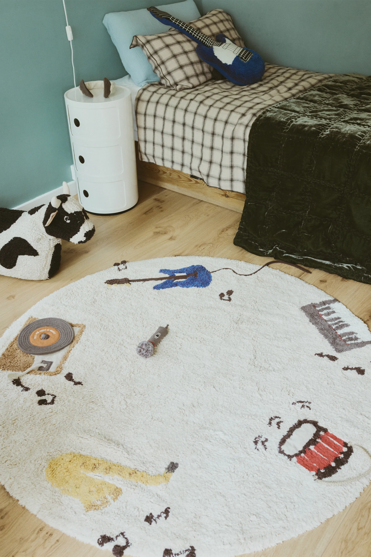 Waschbarer Spielteppich Music im Kinderzimmer