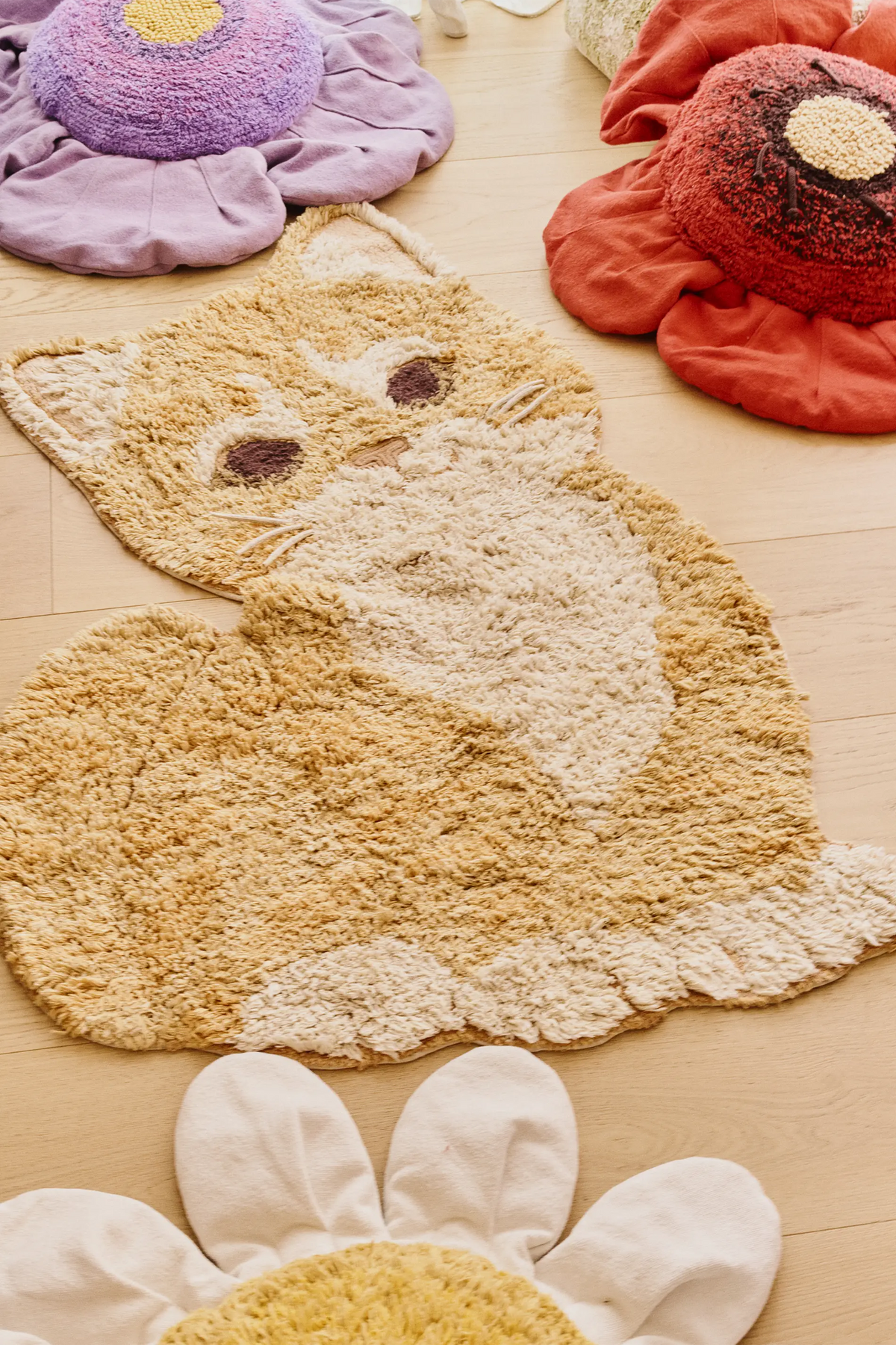 Waschbarer Teppich Ginger the Cat Detail