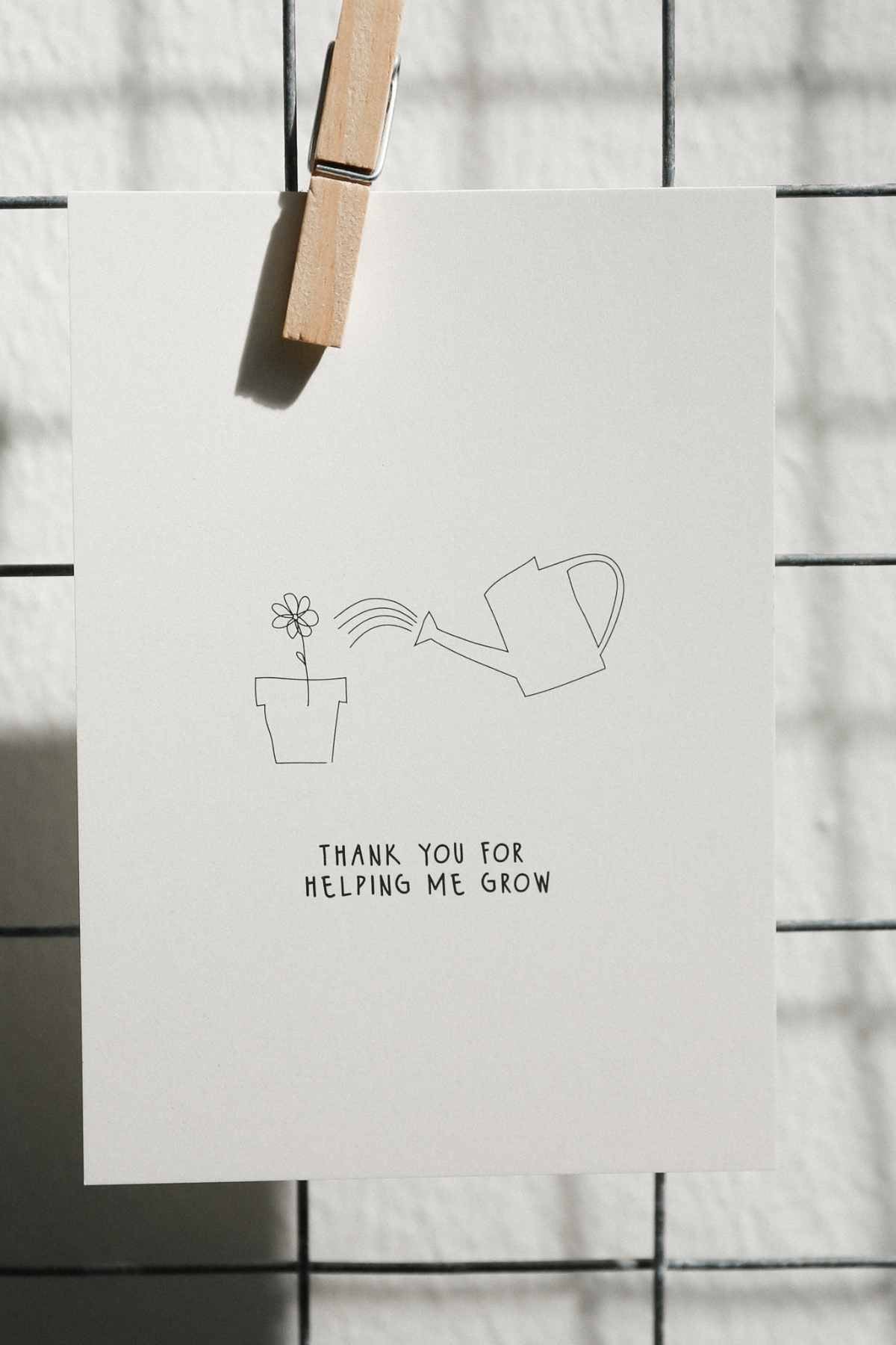 Karte " Helping me grow" - SYNCSON 